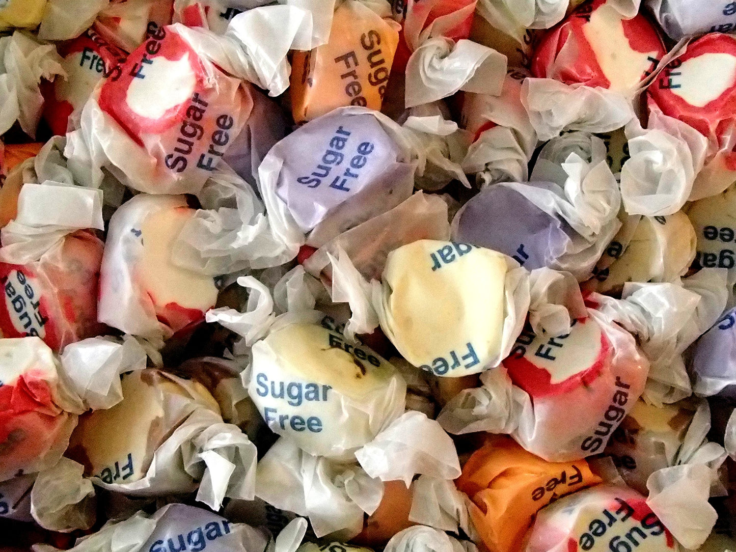 Salt Water Taffy Assorted Flavors - Sugar Free - 1 Pound (16 Oz) ...