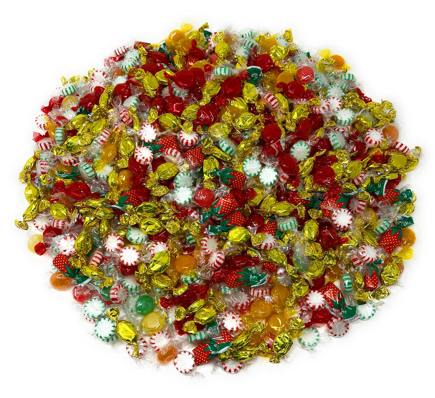 Assortit Halloween Hard Candy Assortment - Peppermint, Cinnamon, Butterscotch - 10 lbs - Orange