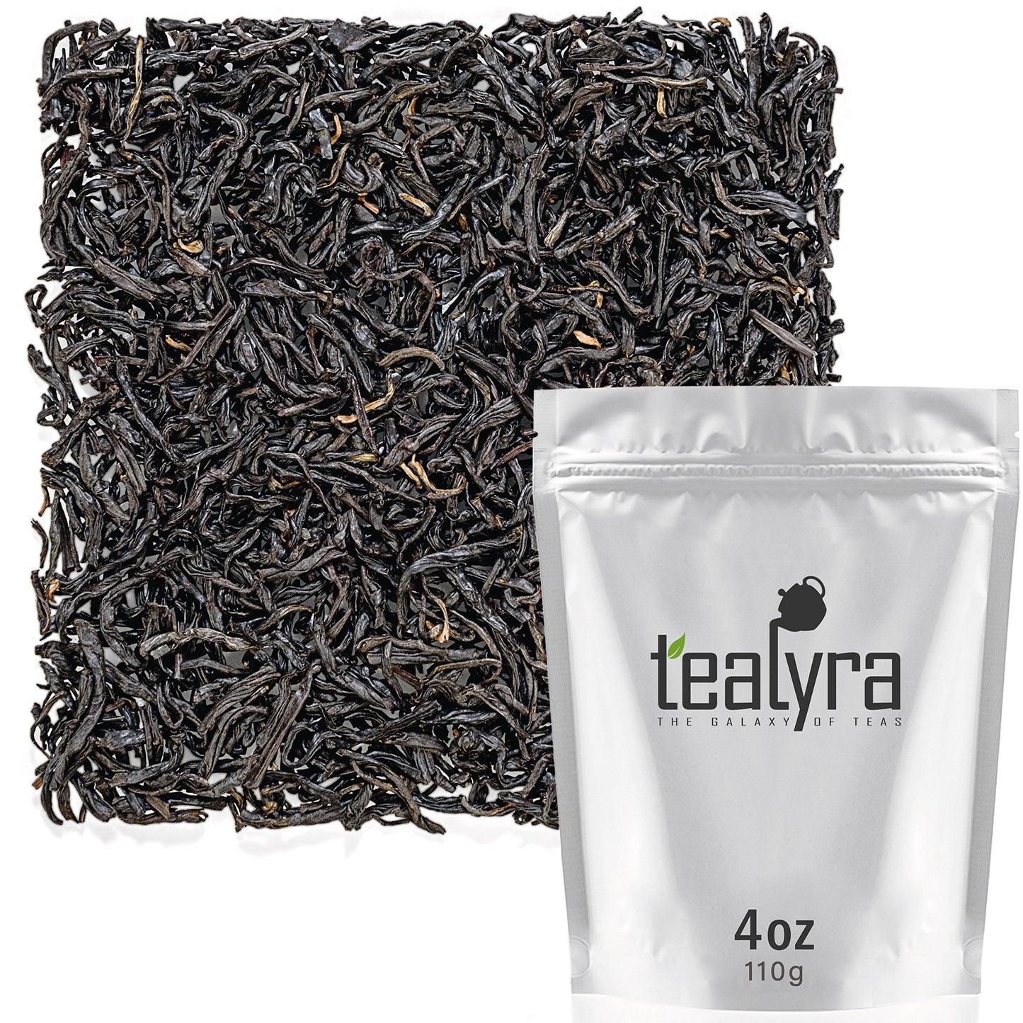 Tealyra Keemun Mao Feng Black Loose Leaf Tea - English Breakfast - 4 Ounce (110g)