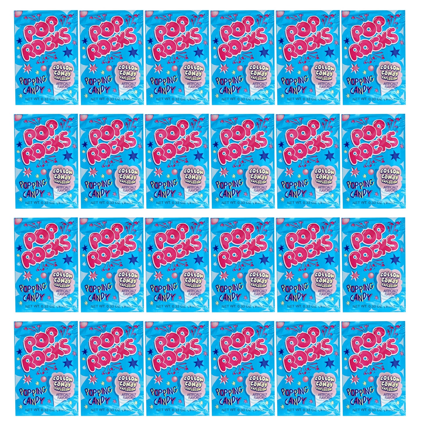 Pop Rocks Cotton Candy, 24 Pack, Fun Candy For Kids