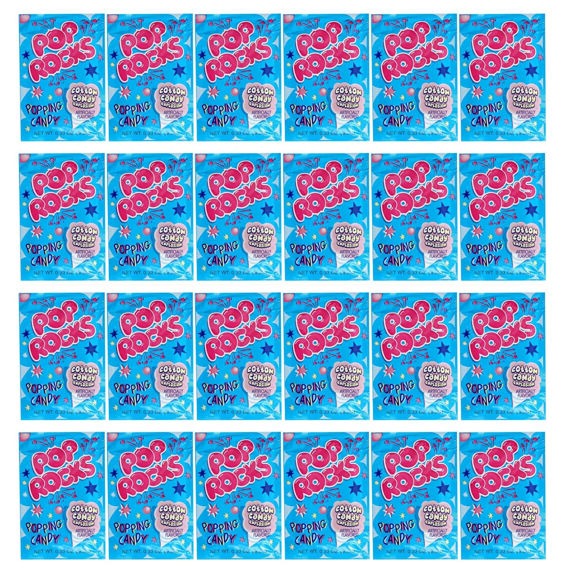 Pop Rocks Cotton Candy, 24 Pack, Fun Candy For Kids
