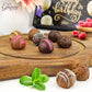Happy Birthday Chocolates - 12 Assorted Milk & Dark Chocolate Truffles - Gourmet Box - Birthday Gifts for Women & Men  6 oz