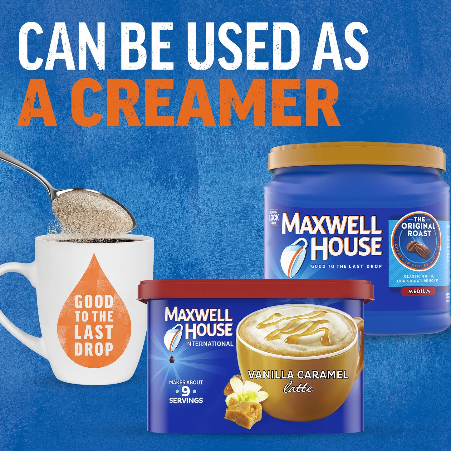 Maxwell House International Vanilla Caramel Latte Mix, 8.7 Oz, 4-Pack