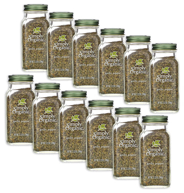 Simply Organic Garlic Pepper, Certified Organic | 3.73 oz | Pack of 12
