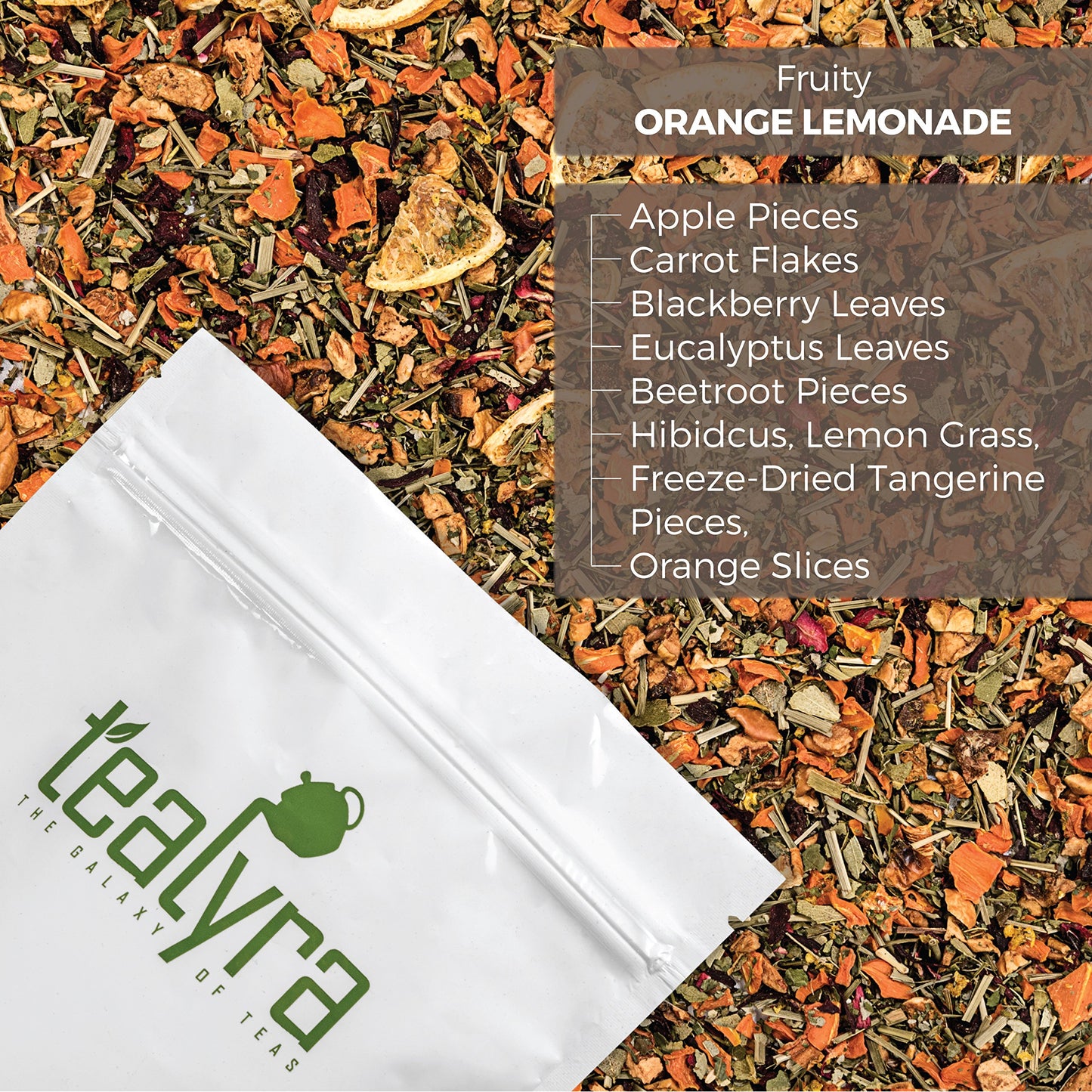 Tealyra Herbal Fruity Loose Leaf Tea Blend - Orange Lemonade - Caffeine-Free - 8 Ounce