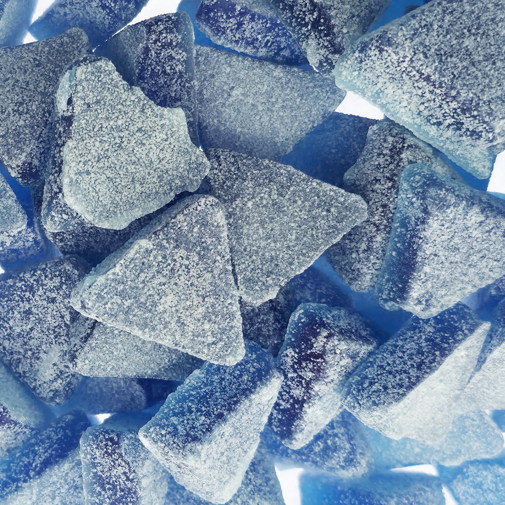 Poppin Crunch Sugar Free Mega Sour Candy Triangles, Sour Crystal Coated Triangle Shaped Hard Candies