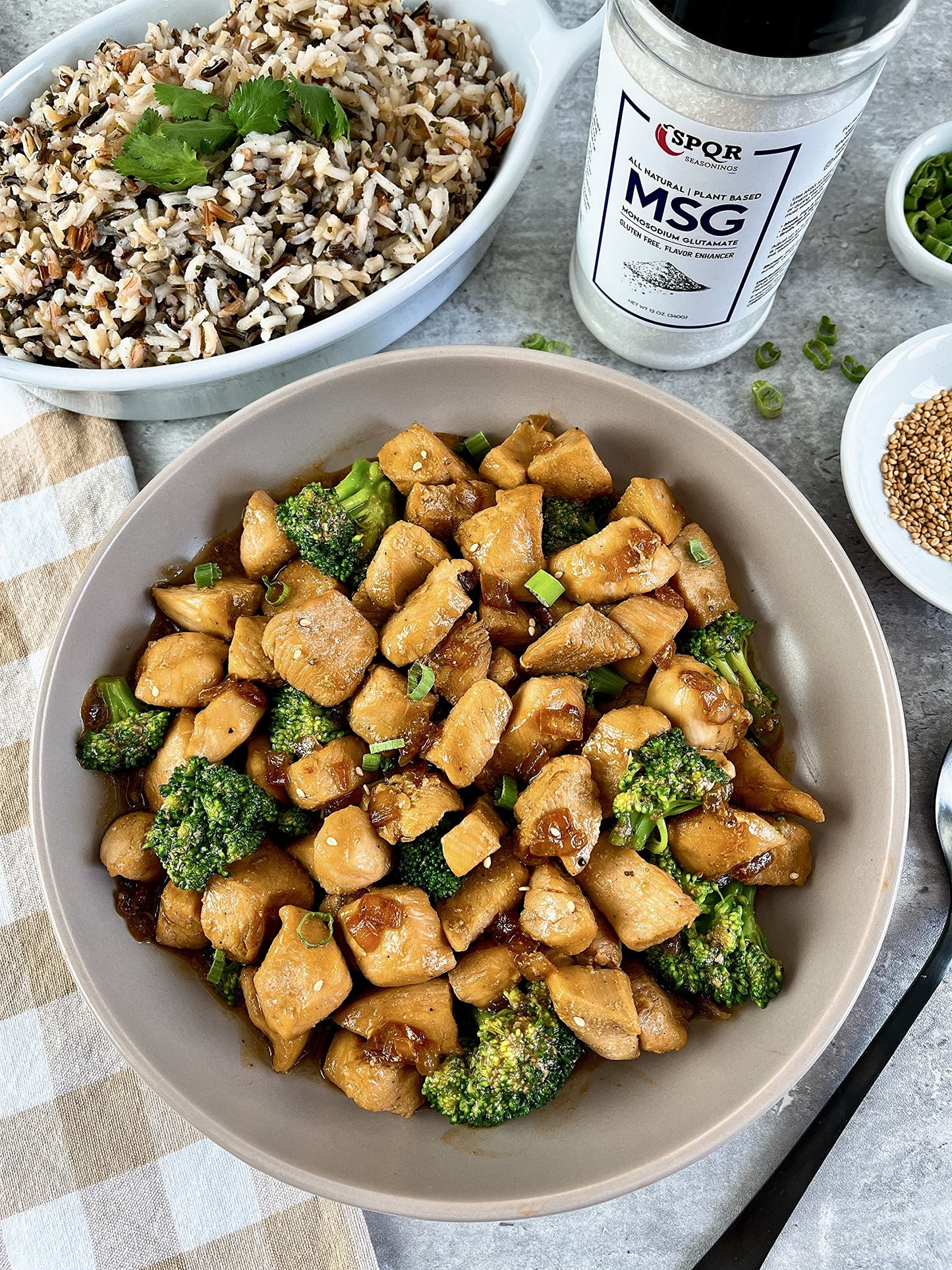 Plant Based Msg Seasoning Monosodium Glutamate Xl 12 Ounce Bottle Gluten Free Restaurant Grade Flavor Enhancer By Spqr Seasoning
