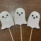 White Glitter Halloween Ghost Cupcake Toppers Baby Ghost Cupcake Toppers Halloween Baby Shower Cupcake Toppers For Halloween Gho