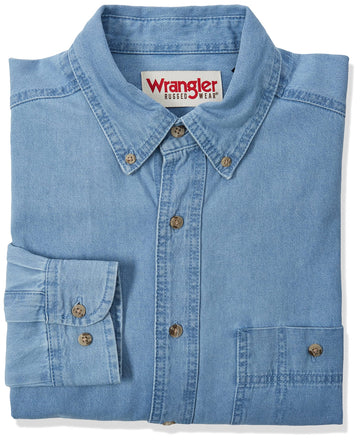 Wrangler Mens Denim Shirt, Xx-Large