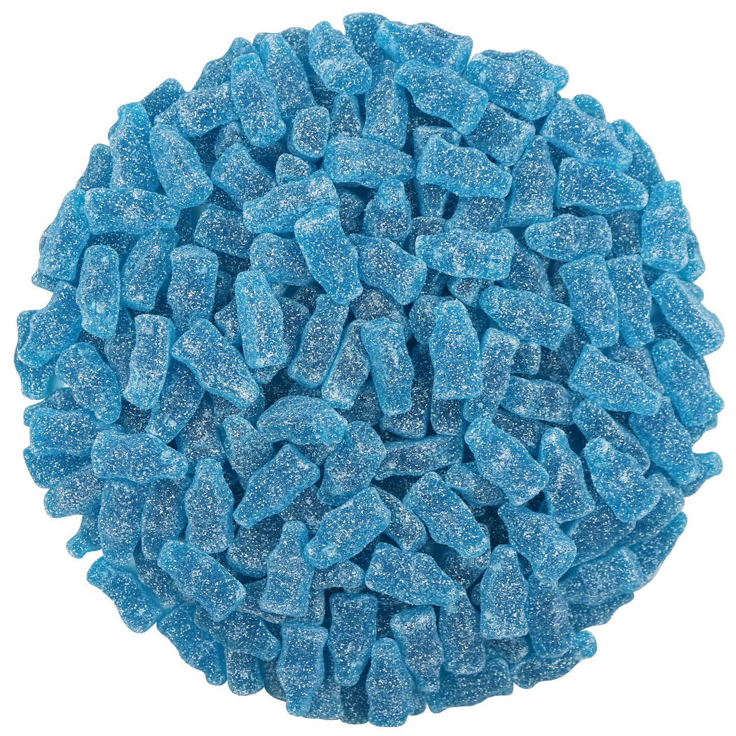 Smarty Stop Sour Cola Bottle Gummy Candy (3 Pound, Mini Blue Raspberry)
