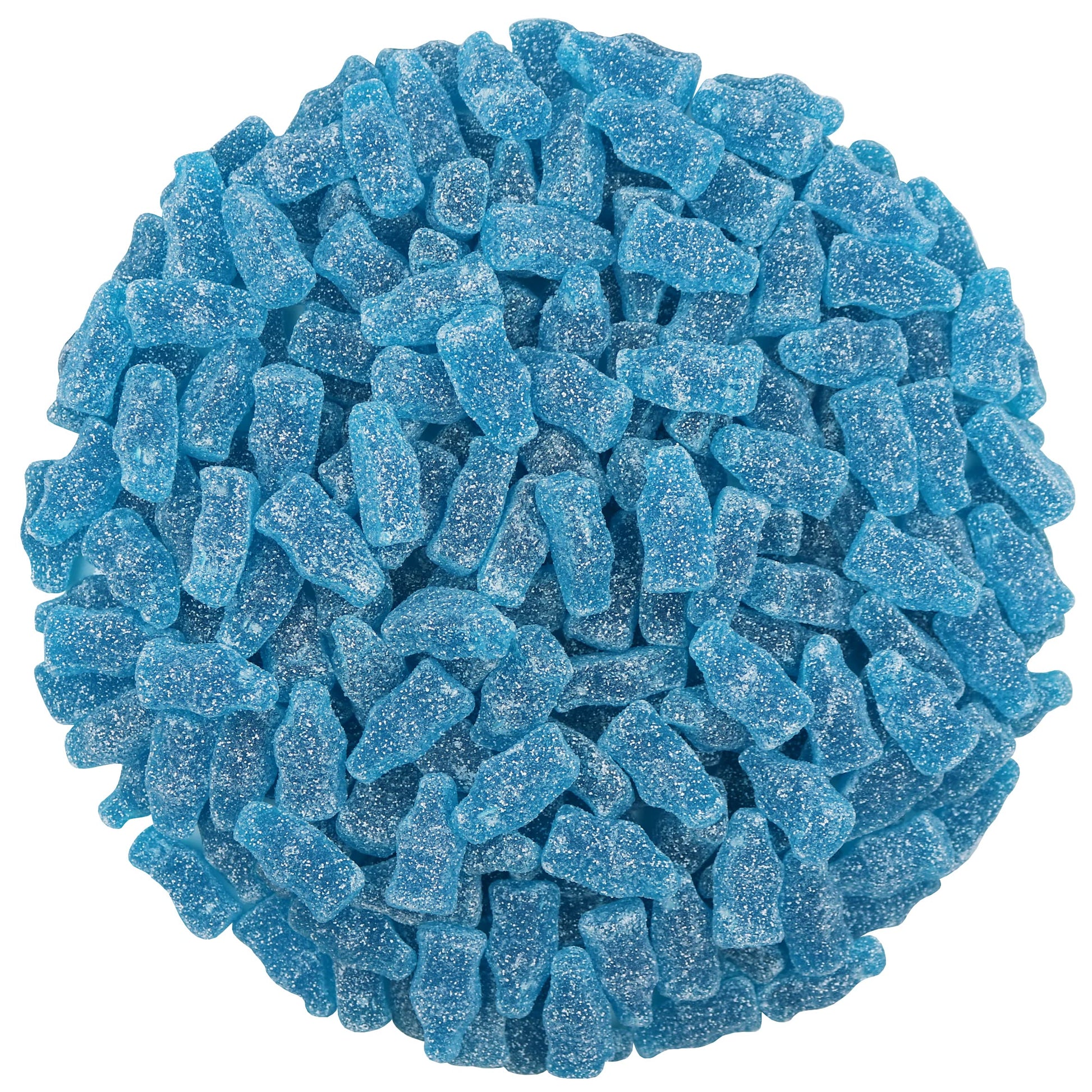 Smarty Stop Sour Cola Bottle Gummy Candy (3 Pound, Mini Blue Raspberry)