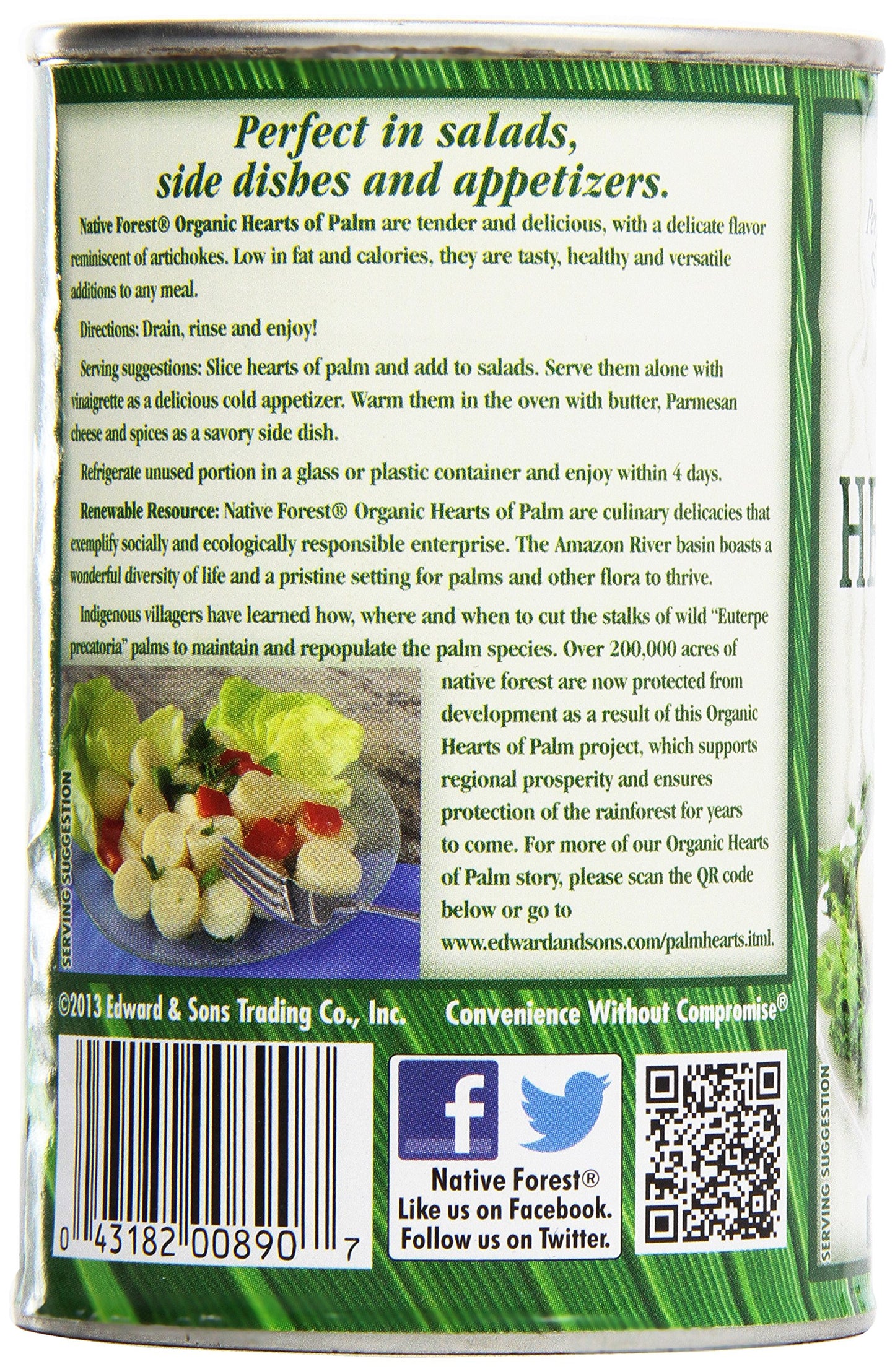 Native Forest, Organic Hearts of Palm, 14 oz