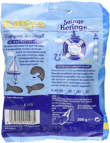 Katjes Salzige Heringe ''Salty Hering / Fish'' 200G