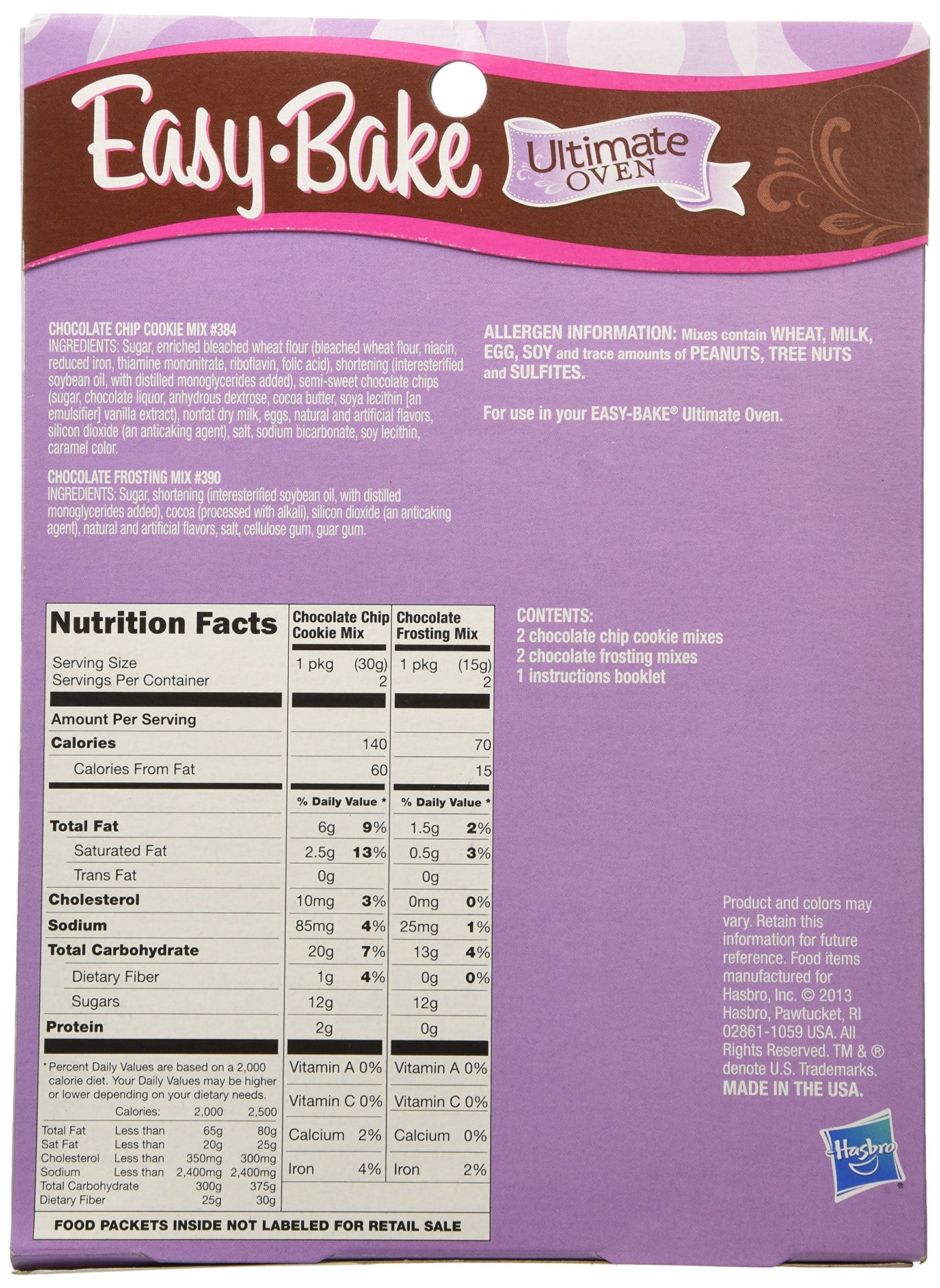 Easy-Bake Refill Chocolate Chip Cookie Mix 3.2 Oz