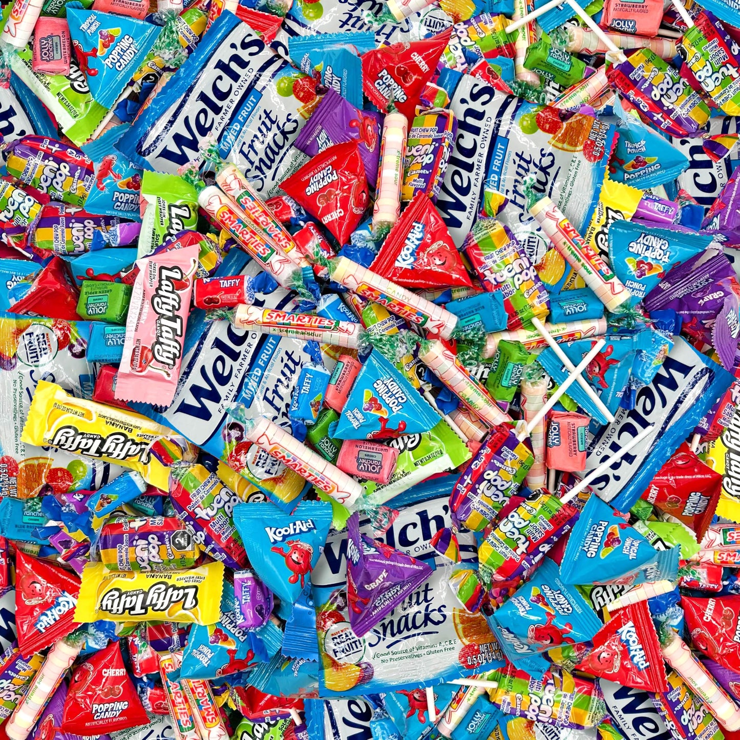 Easter Candy Mix - Pinata Stuffers | 3 Pound Bag | Smarties, Kool-Aid, Tueni Pops, Fruit Chews (Approx. 220 Count)