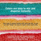12 Food Color U.S. Cake Supply 2.3-Ounce Liqua-Gel Cake Food Coloring Variety Pack With Color Mixing Wheel - Made In The U.S.A.