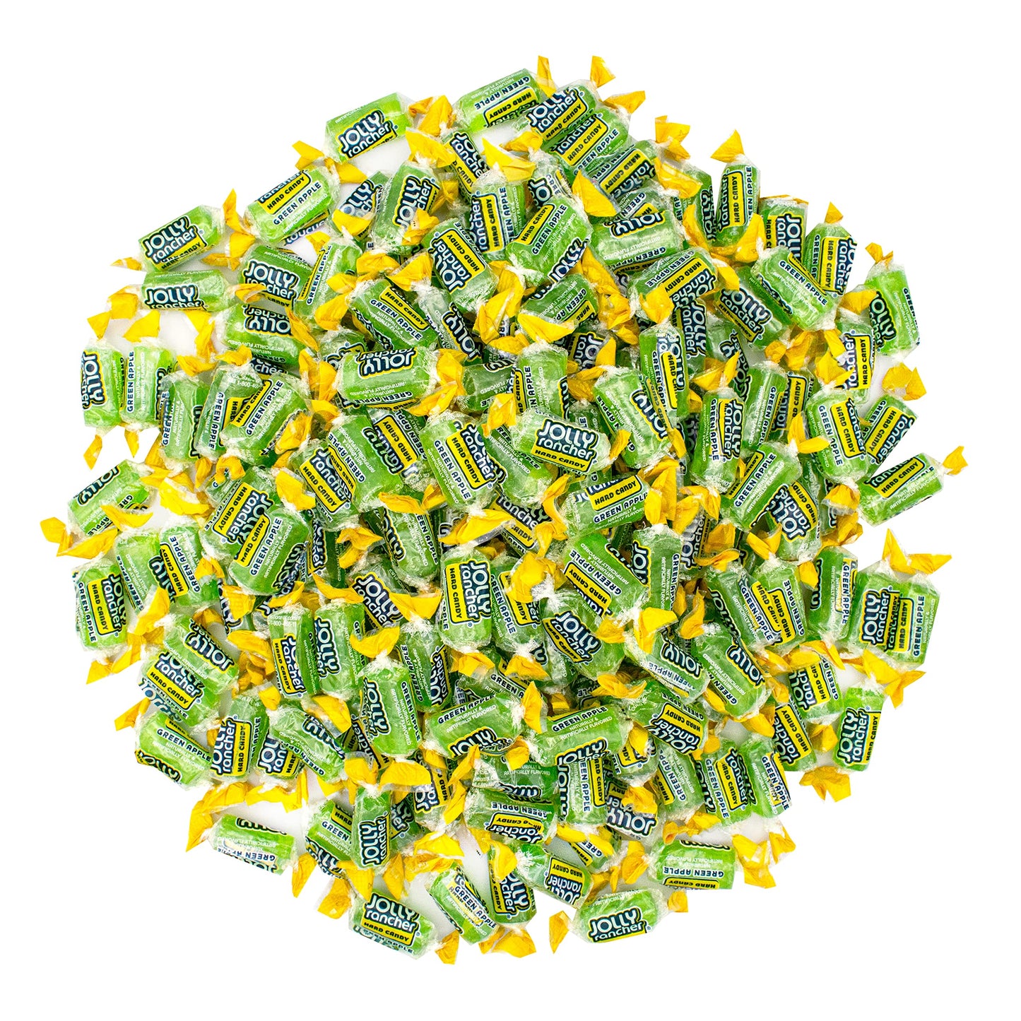 YUMMYLAND Jolly Rancher Green Apple Hard Candy, Individually Wrapped, 1 Pound Bulk Candy Bag