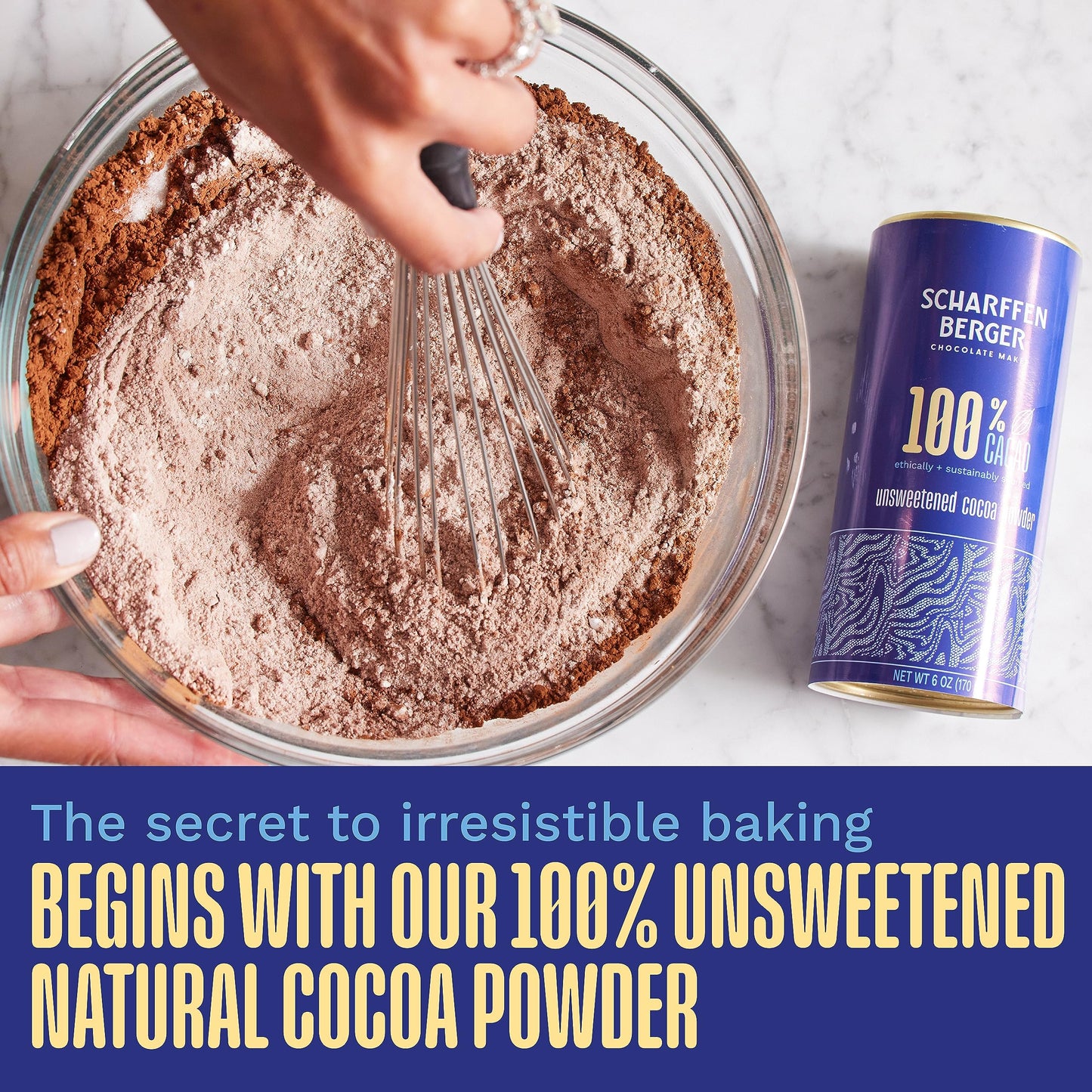 Scharffen Berger 100% Cacao Unsweetened Dark Chocolate Cocoa Powder (6 Ounce, Pack Of 6) - Gluten Free, Non Gmo, Natural Chocola