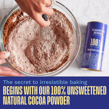 Scharffen Berger 100% Cacao Unsweetened Dark Chocolate Cocoa Powder (6 Ounce, Pack Of 6) - Gluten Free, Non Gmo, Natural Chocola