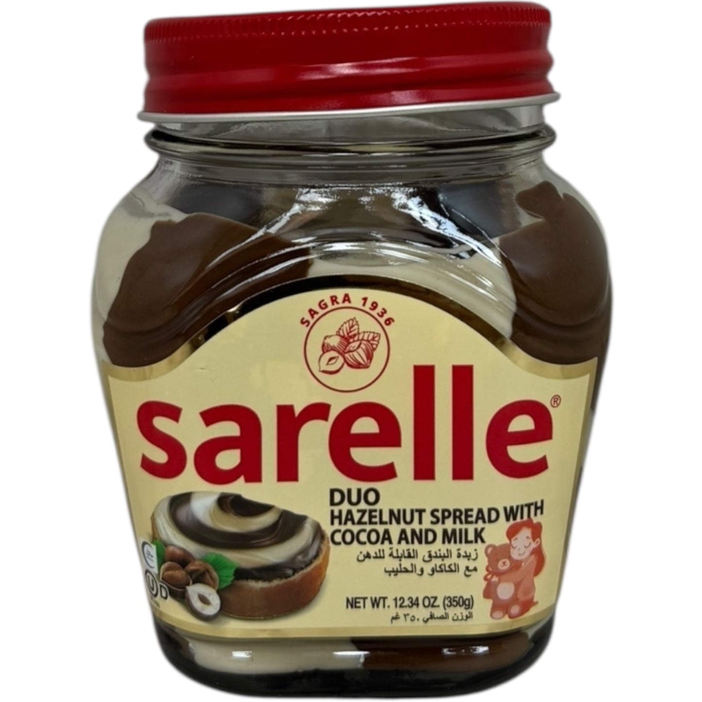 Sarelle Creamy Hazelnut Chocolate Spread With Cocoa and Milk 400g