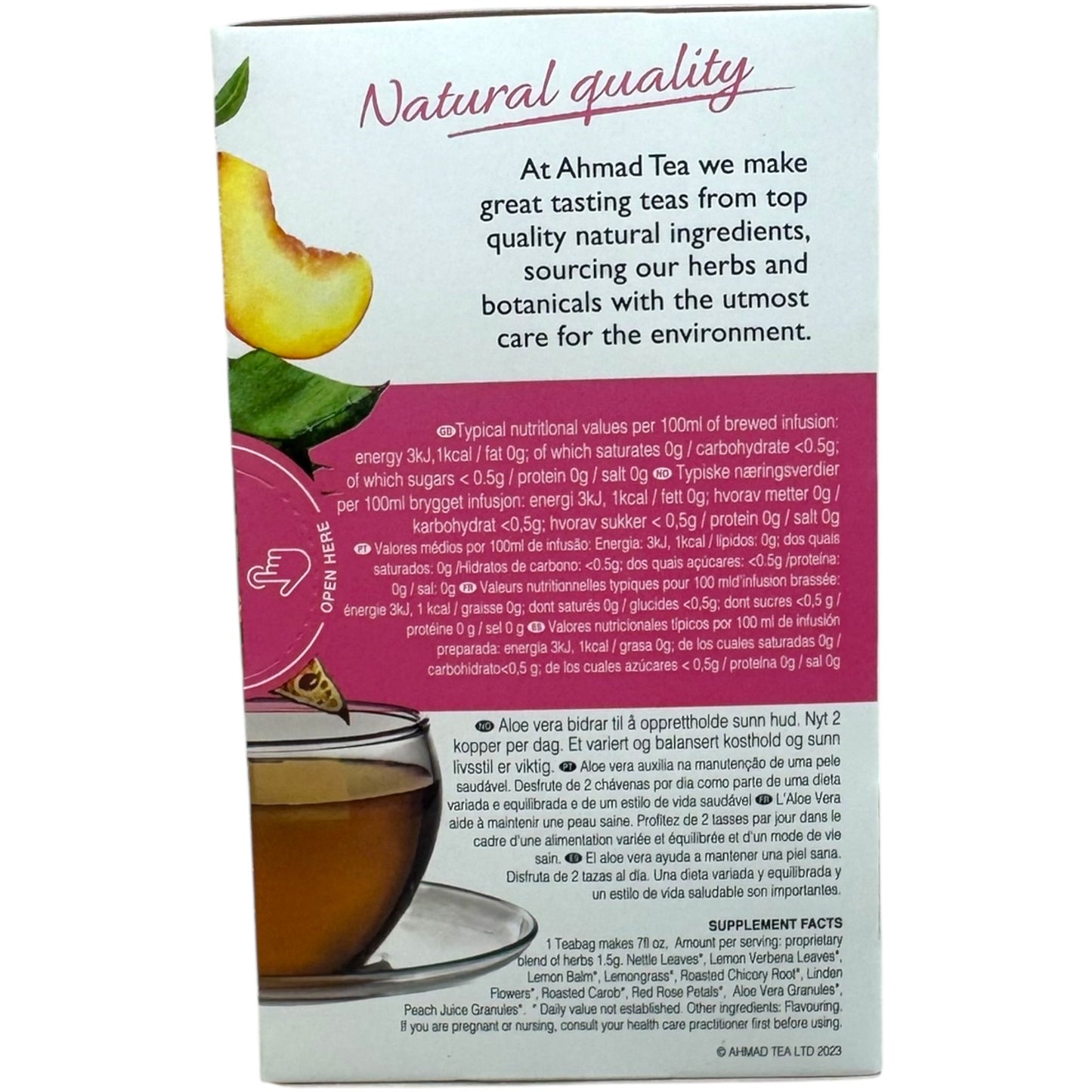 Ahmad Tea Beauty Herbal Tea for Skin Radiance
