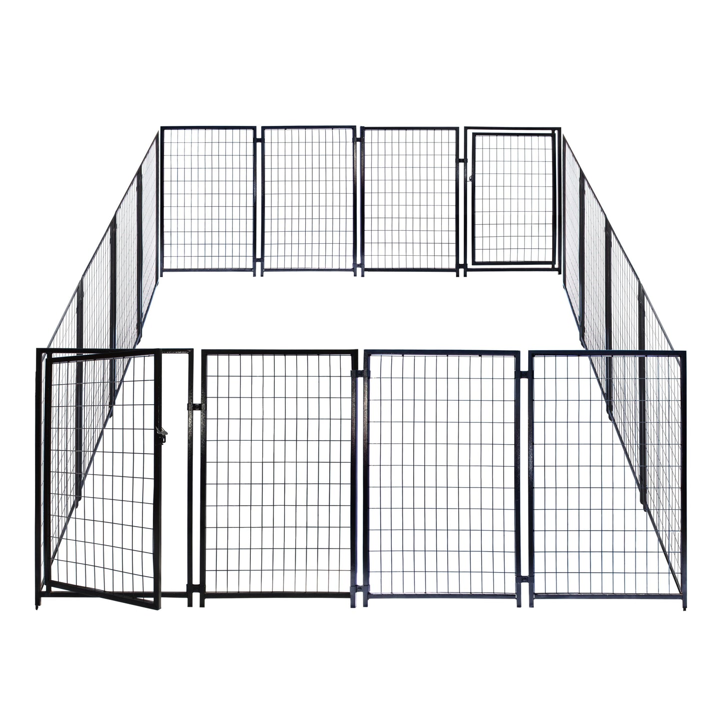 Aleko Dog Kennel 10X10X4 Feet Heavy Duty Pet Playpen Dog Exercise Pen Fence