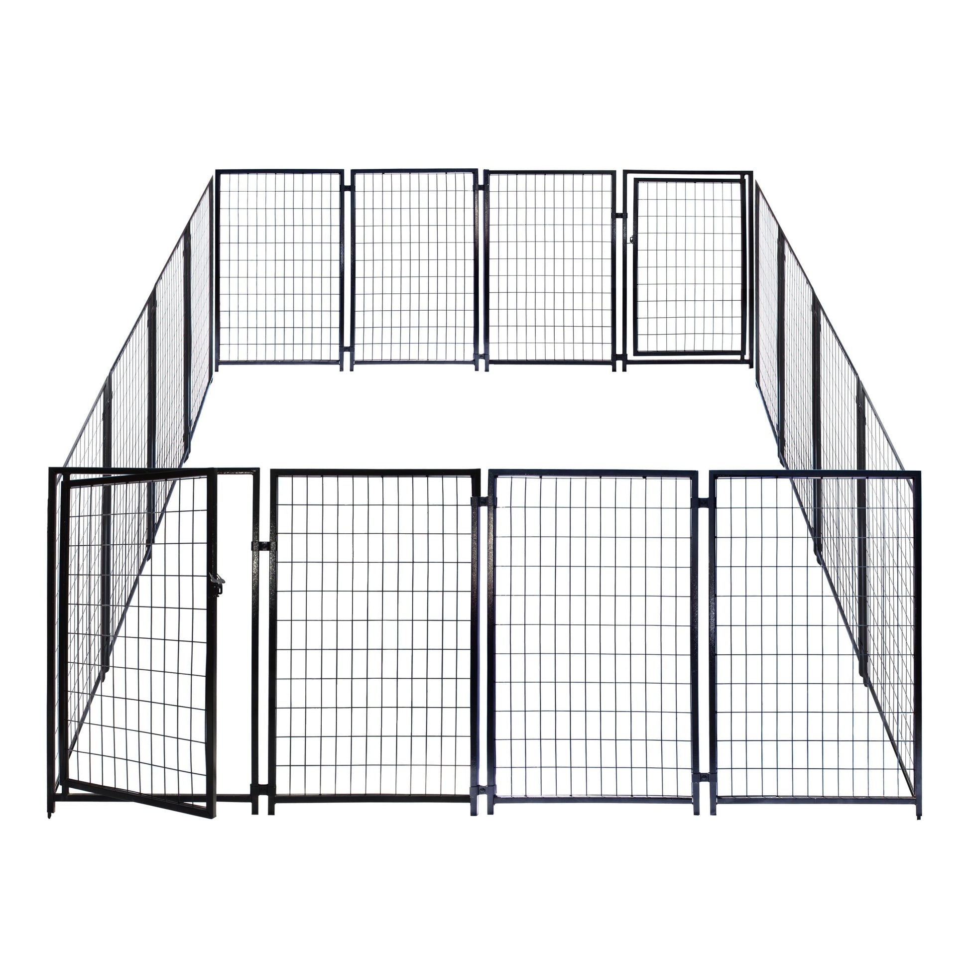 Aleko Dog Kennel 10X10X4 Feet Heavy Duty Pet Playpen Dog Exercise Pen Fence
