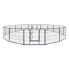 Aleko Heavy Duty Pet Playpen Dog Kennel Pen Exercise Cage Fence, 16 Panel