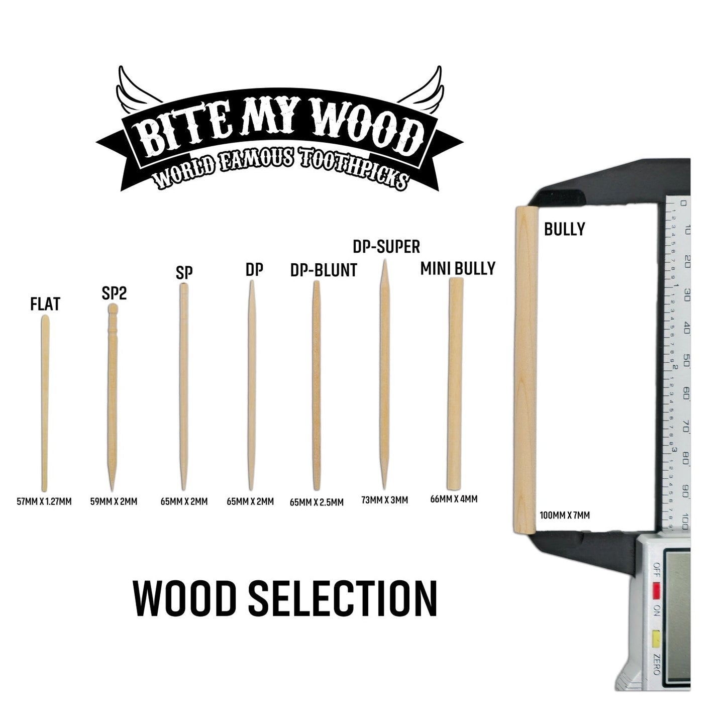 Bully Stick 4" - Revolutionary All Natural Birchwood Flavored Human Chewing Sticks | BiteMyWood