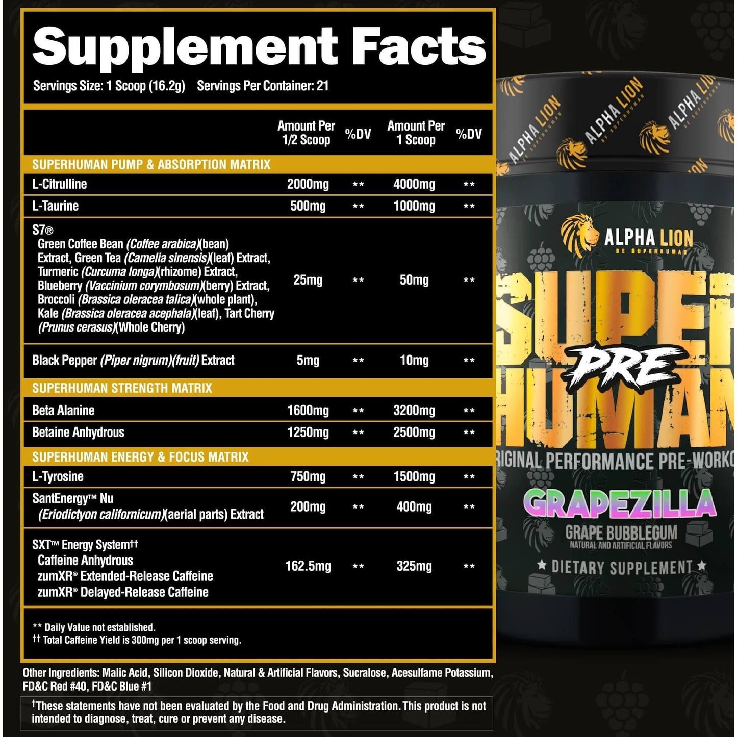 Alpha Lion SuperHuman® Pre