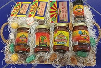 Arizona Sweet And Spicy Gift Basket #27 With Arizona Made Chocolates