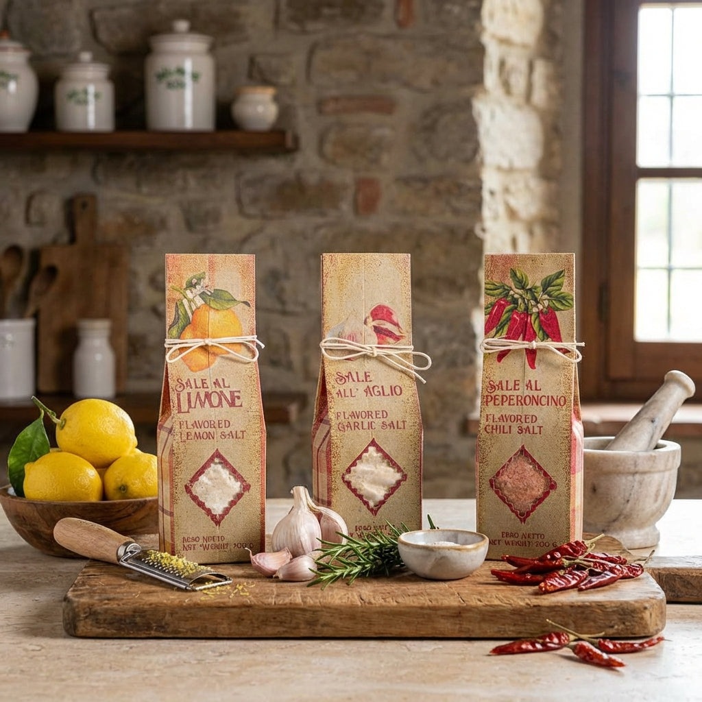 Artigiani dei Sapori, Sicilian Sea Salt with Lemon,  7oz  (198g)