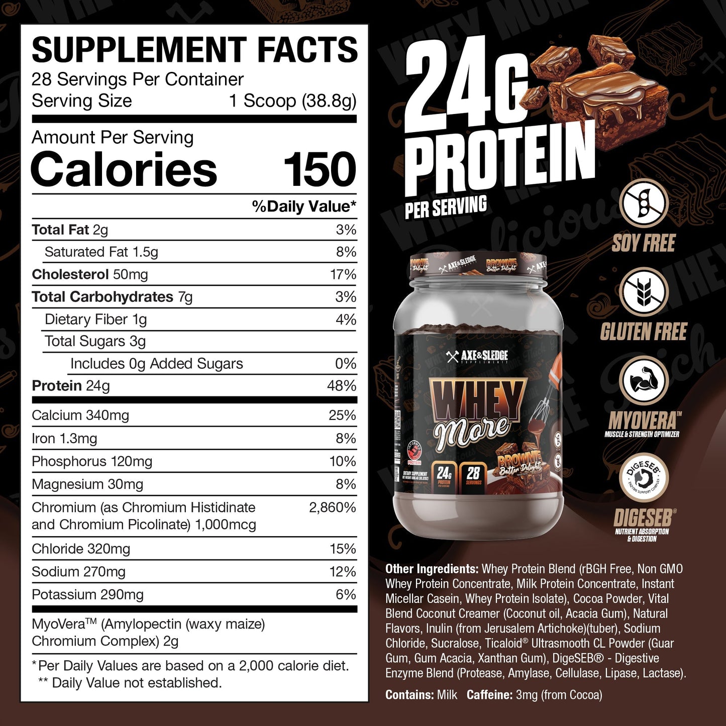 Axe & Sledge Whey More Protein - 30 Servings
