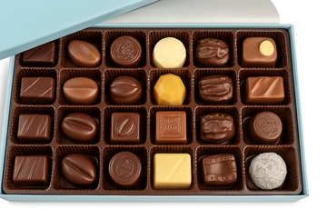 Andy Anand Belgian Sugar Free Chocolate Truffles Gift Box – 48 Pc Handcrafted, Gluten-Free, Diabetic-Friendly European Chocolate, 60% Chocolate (Cocoa Butter)