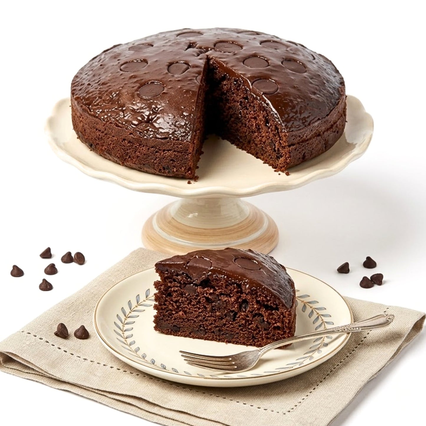 Andy Anand Sugar-Free Keto Triple Chocolate Truffle Cake, 9-Inch, 2 lb – Low-Carb, Gourmet Decadent Dessert, Diabetic-Friendly Birthday Gift