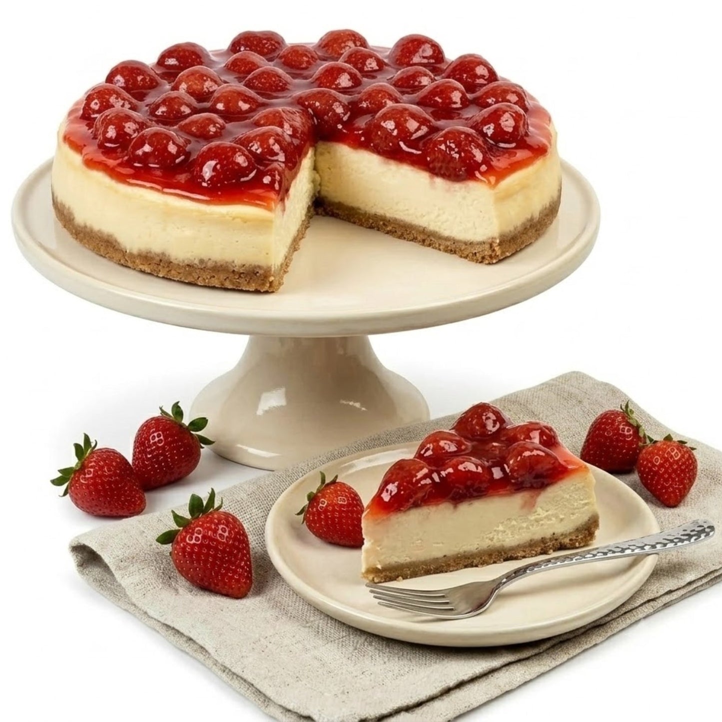 Andy Anand Sugar-Free Chocolate Strawberry Cheesecake, 9-Inch, 2.8 lb – Real Chocolate Truffles, Diabetic-Friendly, Birthday Gift Box