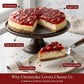Andy Anand Sugar-Free & Gluten-Free Cherry Cheesecake, 9-Inch – Diabetic-Friendly, Fresh California Cream Cheese, Handmade, Birthday Gift