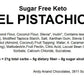 Andy Anand Sugar Free Keto Caramel Pistachios Cake 9" - Amazing Fresh Bakeries That Deliver Sugar Free Cakes, Irresistible Creation (2 lbs)
