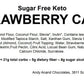 Andy Anand Sugar-Free Keto Chocolate Strawberry Layer Cake, 9-Inch, 2 lb – Diabetic-Friendly, Low-Carb, Birthday & Celebration Gift Box