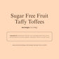 Andy Anand Sugar-Free European Fruit Taffy Toffees, 35 pc, 7 oz – Strawberry, Orange & Lemon, Gluten-Free, Diabetic-Friendly Gift Box