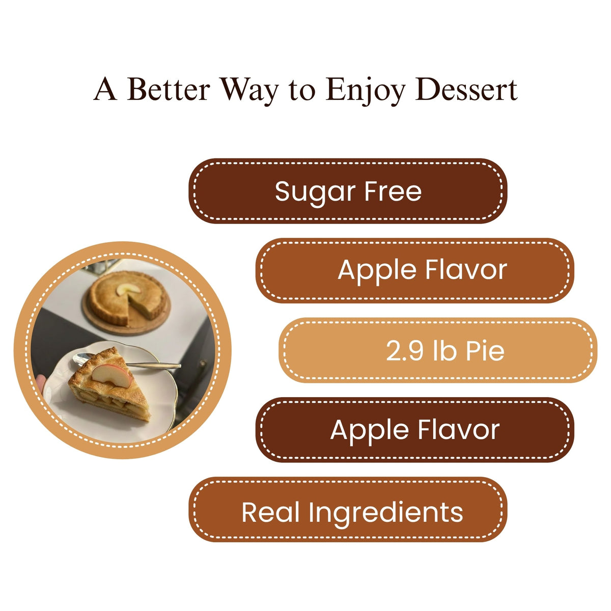 Andy Anand Fresh-Baked Apple Pie, 10-Inch, 4.5 lb – Classic American Dessert, Real Apples, Cinnamon & Flaky Crust, Birthday & Holiday Gift