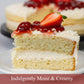 Andy Anand Sugar-Free White Chocolate Strawberry Cake, 2.5 lb – Keto & Diabetic-Friendly, Real Strawberries, Creamy White Chocolate Gift