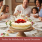 Andy Anand Sugar-Free White Chocolate Strawberry Cake, 2.5 lb – Keto & Diabetic-Friendly, Real Strawberries, Creamy White Chocolate Gift
