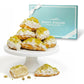 Andy Anand Sugar-Free White Chocolate Pistachio Croissant Cake, 10 pc, 2 lb – Keto & Diabetic-Friendly, Hand-Rolled Birthday Gift Box