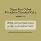 Andy Anand Sugar-Free Dubai Pistachio Chocolate Cake, 2.2 lb – Kataifi, Pistachio Cream, Keto & Diabetic-Friendly Viral Birthday Gift Box