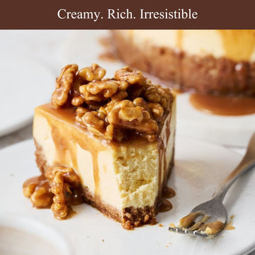 Andy Anand Sugar-Free Caramel Apple Cheesecake, 9-Inch, 2.8 lb – Cinnamon Apple, Keto & Diabetic-Friendly, California Cream Cheese Gift
