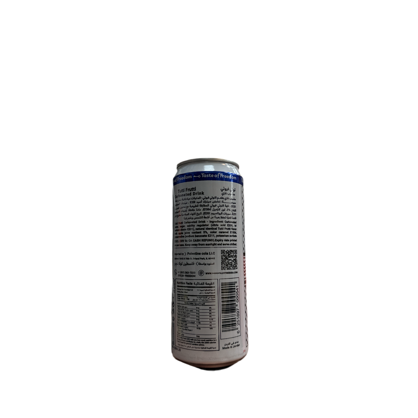Hawa Soda Tutti Frutti Red Bull Flavor