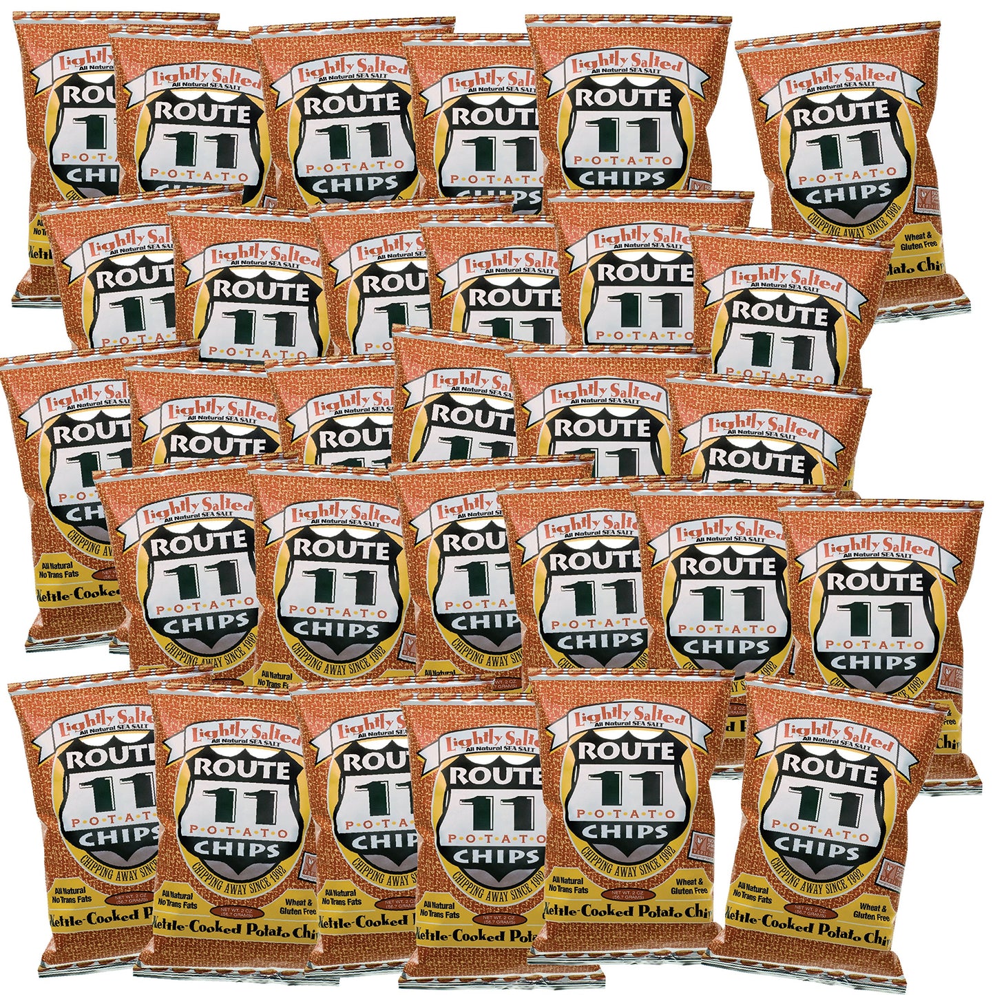 Route 11 Potato Chips : Lightly Salted (30 Bags (2 Oz Each))