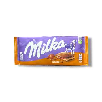 Milka Chocolate Bar – Creamy Caramel Filling