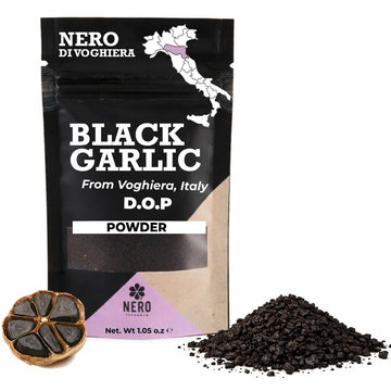 NERO FERMENTO Italian Whole Black Garlic Powder 1.05 oz (30 g)